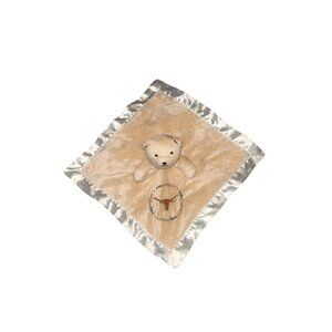 Baby Fanatics Texas Longhorns Tan Bear Satin Trim Lovey Security Blanket